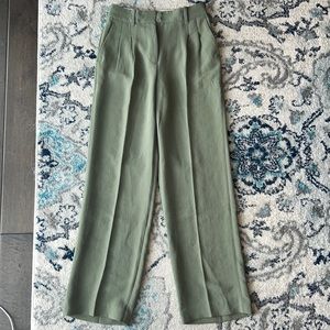 Aritzia Wilfred Trouser in Bitter Green